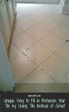 put small tiles in between larger tiles instead of plain grout lines. Large Tiles, Tile Floor Diy, Herringbone Backsplash, Decor Eclectic, Large Tile, Backsplash Tile, Diy Flooring, Bathroom Floor Tiles, Cool Ideas