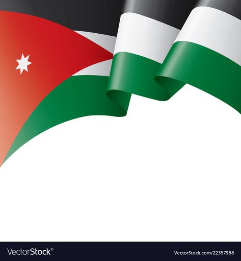 Jordan Flag, Flag Vector, National Flag, A White Background, Png Images, Wind Sock, Adobe Illustrator, White Background, Vector Images