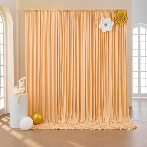 Amazon.com: 10ftx10ft Brown Wrinkle-Free Backdrop Drapes, Not See-Through Brown Polyester Background Curtains Backdrop Decorations for Party : Home & Kitchen Champagne Backdrop, Reception Background, Photobooth Photoshoot, Photo Backdrop Stand, Background Graduation, Flower Props, Backdrop Curtains, Birthday Party Photography, Party Backdrops