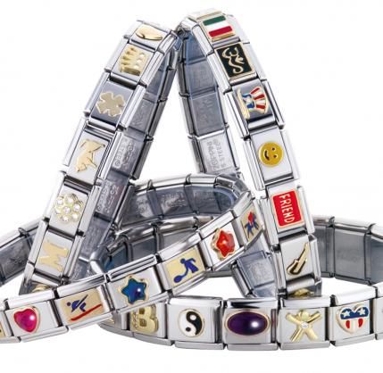 Italian charm bracelets. I remember when these were MAJOR. I had the equivalent of, like, 3 or 4. Italian Charm Bracelets, Right In The Childhood, Childhood Memories 90s, Childhood Memories 2000, 90s Memories, Kids Memories, 2000s Nostalgia, 90s Toys, Nostalgic Toys