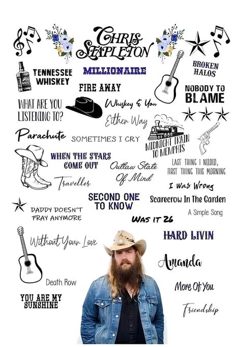 Chris Stapleton Lyrics, Country Music Tattoos, Chris Stapleton Shirt, Country Drawings, Song Tattoos, Cricut Business, Country Music Songs, Lyric Shirts, Lyric Tattoos