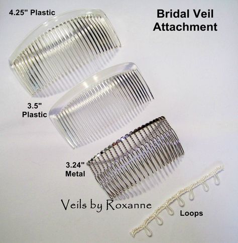 Step 6: Veil Attachment - Veils by Roxanne Wedding Dress Train Bustle, Cathedral Length Wedding Veil, Long Wedding Veil, Diy Wedding Veil, Wedding Dress Sewing Patterns, Comb Veil, Long Veil Wedding, Drop Veil, Wedding Planning On A Budget