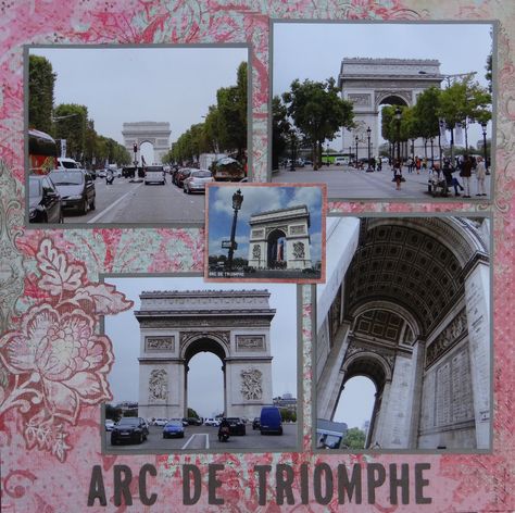 Paris Layout, Scrapbook Layouts Ideas, Europe Scrapbook, France Scrapbook, Scrapbooking Vacation, Paris Scrapbook, Bridal Shower Scrapbook, Scrapbooking Layouts Travel, Travel Scrapbook Pages