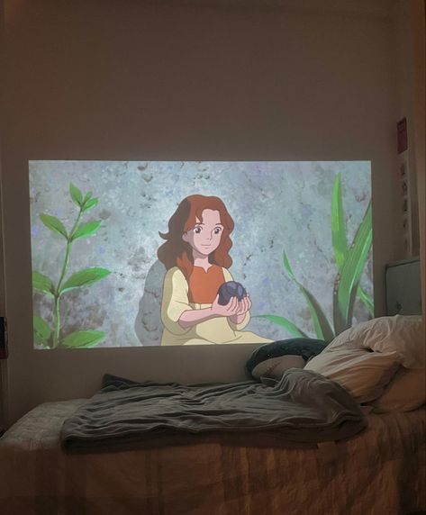 ghibli studio arrietty movie room projector Arriety Ghibli Bedroom, Movie Room Projector, Studio Ghibli Things, Ghibli Bedroom, Condo Plan, Room Projector, Interior Mood Board, Shed Interior, Ghibli Studio