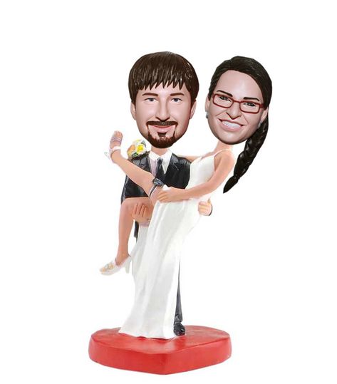 Bobblehead Cake Topper, Custom Bobblehead, Photo Window, Wedding Pose, Fishing Cards, Custom Wedding Cake Toppers, Custom Cake Toppers, Small Cat, The Message