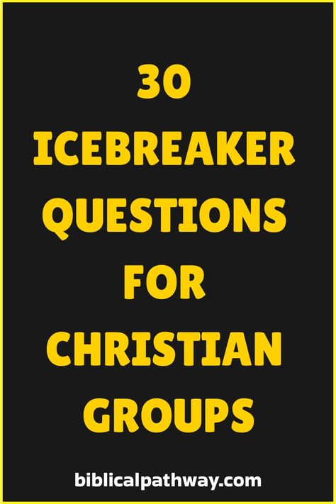 Whether you’re gathering for a small group, a retreat, or a church event, starting with a great icebreaker can set the tone for open and meaningful interactions. Here are 30 Christian icebreaker questions designed to Christian Ice Breaker Questions, Ice Breaker For Womens Group, Christian Questions, Bible Study Ice Breakers For Women, Ice Breaker For Small Groups, Christian Youth Games, Christian Small Group Ice Breakers, Ice Breakers For Women, Small Group Ice Breakers