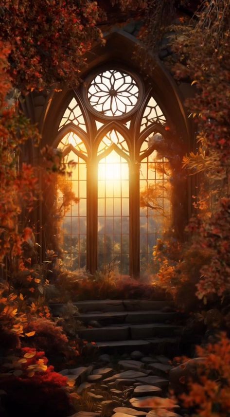 Royal Background For Editing, Autumn Court Aesthetic, Autumn Castle, Maha Dev, Autumn Court, Forest Falls, Garden Illustration, Autumn Magic, Flyer And Poster Design