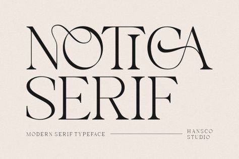 Notica Serif Font is a classy display serif font with unique look that is perfect for multipurpose projects. I made Notica Serif Font inspired by the concept of romantic vibes and made it into a moder... Formal Fonts, Fonts 2024, Fonts Serif, Classic Serif Fonts, Fonts Creative, Classic Typography, Romantic Vibes, Elegant Serif Fonts, Online Fonts