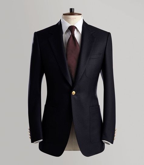 Blazer by Huntsman of Savile Row Mensware Casual, The Kingsman, Stylish Men Wear, Dapper Mens Fashion, Black Suit Men, Gentlemen Wear, Classy Suits, Tailored Clothes, Indian Men Fashion