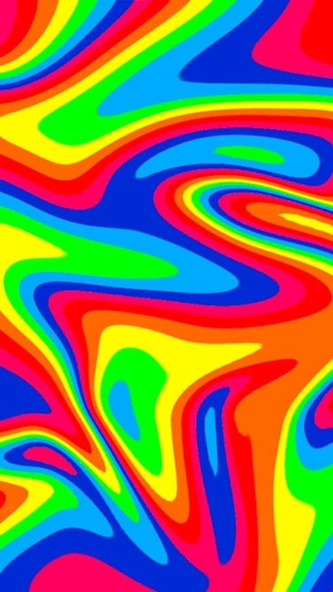 Bright Colors Aesthetic, Rainbow Wallpapers, Trippy Patterns, Bright Background, Rainbow Wallpaper, More Wallpaper, Rainbow Art, Weird Art, Colorful Wallpaper