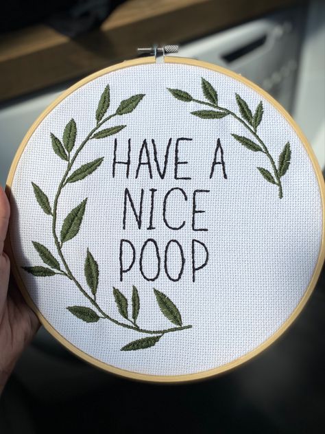 Embroidery Bathroom embroidery  Satin stitch Bath Cross Stitch, Toilet Embroidery, Bath Embroidery, Embroidery Bathroom, Bathroom Embroidery, 90s Embroidery, Embroidery Satin Stitch, Subversive Cross Stitch, Dmc Thread