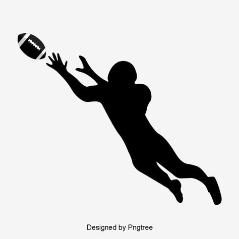 Football Player Silhouette, Logo Silhouette, Background Simple, Sport Volleyball, Football Ball, American Football Players, Simple Silhouette, Silhouette Png, Football Stadiums