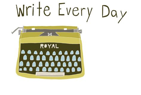 write every day Write Every Day, Writing Memes, A Writer's Life, Writer Inspiration, I Am A Writer, Writing Motivation, Writer Quotes, Writers Write, Vintage Typewriters