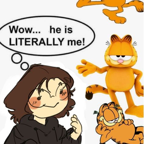 Garfield X Tom Cat, He Is Literally Me, Garfield Fanart, Garfield Art, Fat Orange Cat, Garfield Pictures, Garfield Images, I Hate Mondays, Garfield Cat