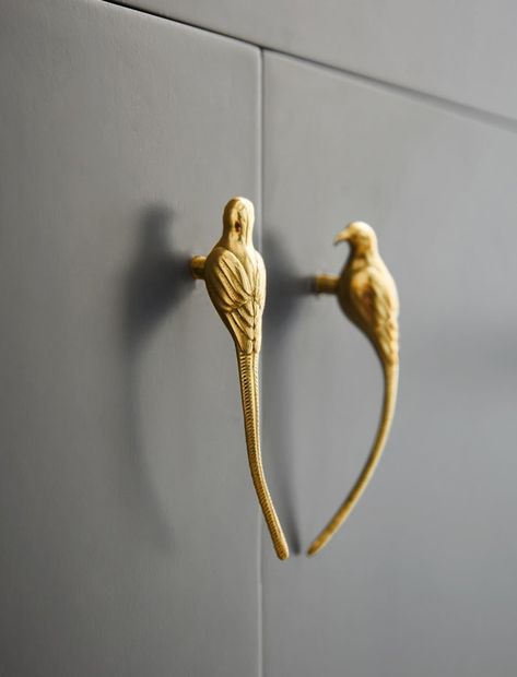 Magpie Brass Knob Cabinet Knob Brass Drawer Gold Handle Closet Door Brass Pull Single Hole Wardrobe Knob Magpie Handle for Furniture-a596 - Etsy Ceramic Cabinet Hardware, Interesting Cabinet Hardware, Unique Door Handles, Unique Cabinet Hardware, Closet Handles, Furniture Hardware Drawer Pulls, Unique Handles, Brass Cabinet Pull, Unique Knobs