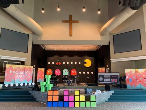 Vacation Bible School Themes, Lifeway Vbs, 80s Party Decorations, Church Games, Vbs 2023, Vbs Themes, 80s Theme Party, Vbs Crafts, Relay For Life