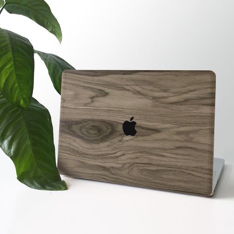 REAL WALNUT WOOD MacBook Skin Graywood Skin Cover Decal for MacBook 12 Air 11 13 Pro 13 15 16 Retina 13 15 Touchbar Sleeve gift for man Gray Mac Decals, Natural Wood Texture, Wooden Words, Macbook Skin, Walnut Wood, Macbook Pro, Real Wood, Natural Skin, Unique Patterns