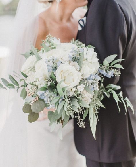 Bridal Bouquet Flowers, White Wedding Bouquets, White Wedding Flowers, White Bouquet, Lorde, Bride Bouquets, Flower Bouquet Wedding, Bridesmaid Bouquet, Blue Wedding