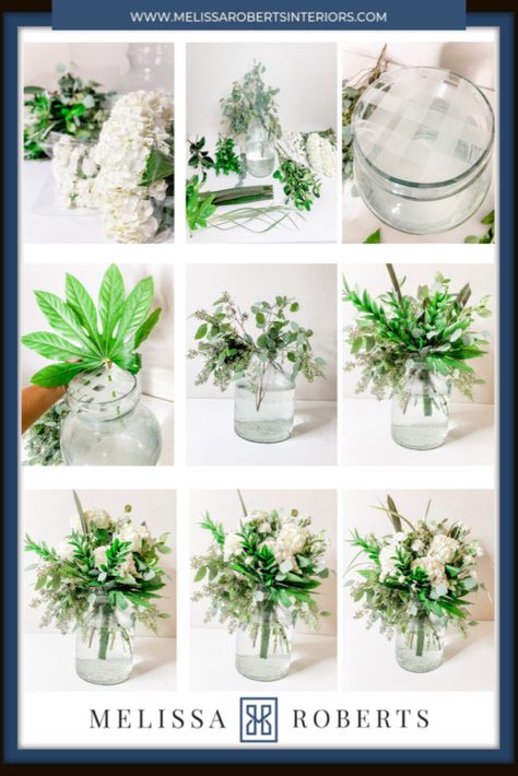 5 Minute Flower Arrangement – Step by Step Picture Guide l Flowers Florals Home décor How to arrange flowers Decorating with flowers How to make a flower arrangement Easy floral tips Easy flower arrangement Tips Décor tips Interiors Modern living room Modern patio Modern décor Vase Flower guide Fresh flowers Home Greenery Stems Home greenery Grocery flowers Picture guide flower arrangement Hydrangeas Kitchen ideas Kitchen décor White flowers White flower arrangement Home interiors Blooms Flowers Small Vase Flower Arrangements, Fiu Grad, Grocery Flowers, Jar Flower Arrangements, Fresh Flower Garland, Mason Jar Flower Arrangements, Small Arrangements, Tall Flower Arrangements, Hydrangea Flower Arrangements