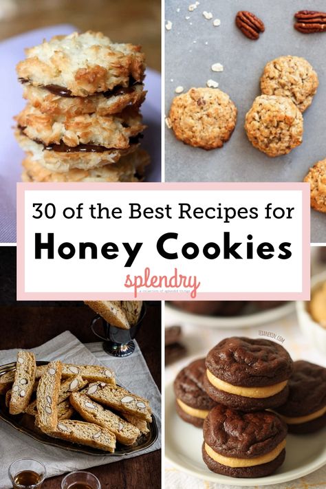 Honey In Recipes, Cookies With Honey Recipes, Dessert Recipes Made With Honey, Healthy Honey Cookies, Soft Honey Cookies, Baking Recipes With Honey, Cookie Recipes Using Honey, Desserts Using Honey, Cookies With Honey Instead Of Sugar