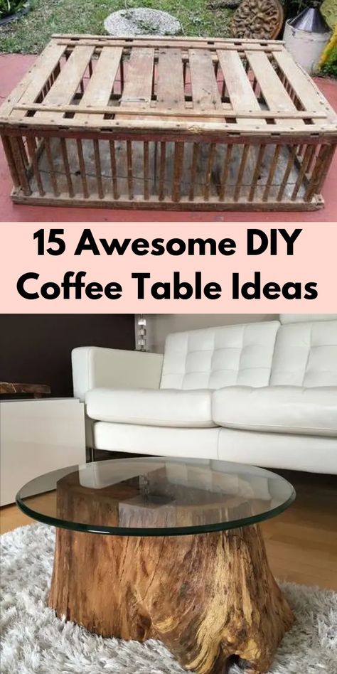 Base For Coffee Table, Diy Coffee Table Glass Top, Diy Eclectic Coffee Table, Diy Unique Coffee Table Ideas, Recycled Coffee Table, Diy Coffee Table Legs Wood, Diy Coffee Table Base For Glass Top, Cool Coffee Table Ideas, Unusual Coffee Table Ideas