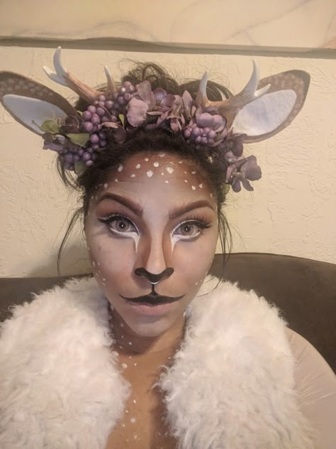 Minotaur Costume, Fawn Outfit, Faun Makeup, Fae Oc, Fawn Costume, Ren Faire Costumes, Reindeer Diy, Halloween Harry Potter, Deer Outfit