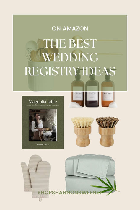 Wedding Registry gift ideas on amazon! Amazon Wedding Registry Ideas, Bridal Shower Registry Ideas, Wedding Registry Amazon, Gift Ideas On Amazon, Wedding Registry List, Bridal Shower Registry, Wedding Registry Ideas, Amazon Registry, Best Wedding Registry