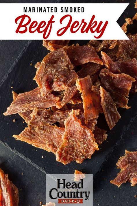 If you are looking for delicious meaty party snacks for the big game, or looking for the perfect make ahead camping snack, you should try our marinated smoked beef jerky. This few ingredient appetizer will make you everyone’s favorite cook. Beef Heart Recipe, Beef Jerky Recipe Dehydrator, Jerky Recipes Dehydrator, Jerkey Recipes, Dehydrated Recipes, Smoked Beef Jerky, Beef Heart, Homemade Beef Jerky, Homemade Jerky