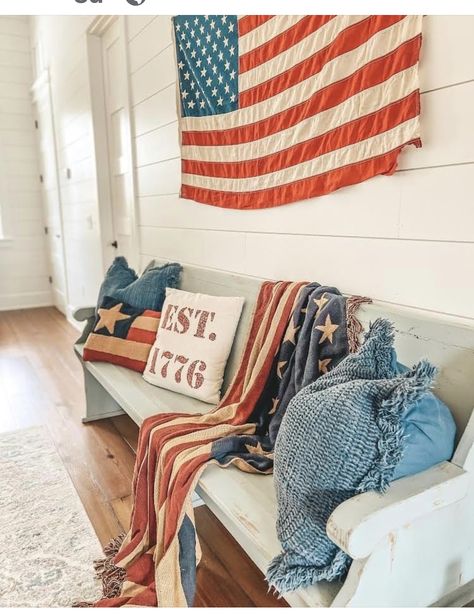 Farmhouse 4th Of July Decor, Summer America, Farmhouse 4th Of July, Usa Decor, Fourth Of July Decor, American Decor, Spring Summer Decor, Americana Decor, 4th Of July Celebration