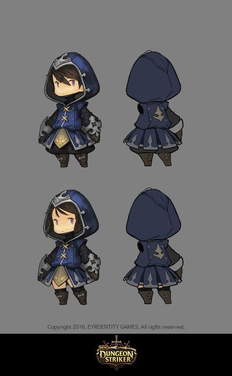 Dungeon Striker, Chibi Games, Costume Concept, 3d Karakter, Low Poly Character, Character Costume, 캐릭터 드로잉, 2d Character, Chibi Characters