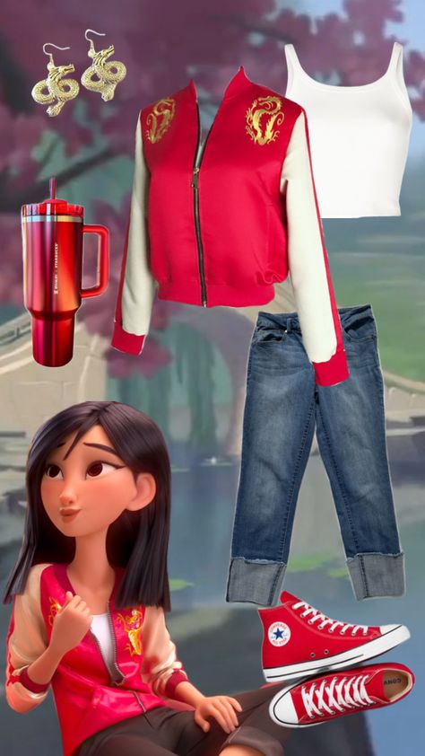 Modern Day Mulan #ootd #disneybound #ootdinspo #mulan #outfitinspo Mulan Disneybound, Mulan Outfit, Modern Disney, Mulan, Ootd, Disney, Outfit Inspo