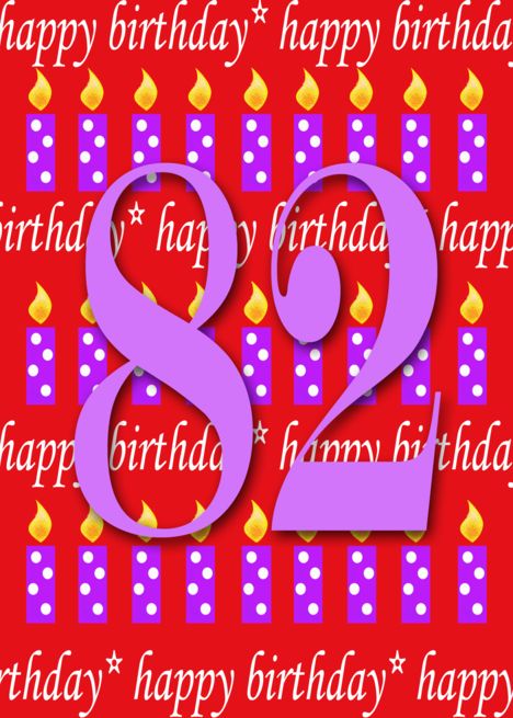 82 Years Old Lit Candle Age Specific Birthday Card Happy 68th Birthday, Elegant Invitation Design, 68th Birthday, 68 Birthday, 82nd Birthday, Paper Birthday Cards, 88th Birthday, Old Birthday Cards, Creative Invitations