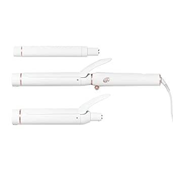 T3 Switch Kit Professional Ionic Interchangeable Curling Iron with 3 Ceramic Clip & Wand Long Barrels for Curling and Waving, 9 Adjustable Heat Settings & Ion Generator, White/Rose Gold Easy Beach Waves, Beauty Hacks Nails, Best Hair Care Products, Curling Hair With Wand, Heat Resistant Gloves, Organic Hair Care, Salon Style, Soft Curls, Protective Gloves