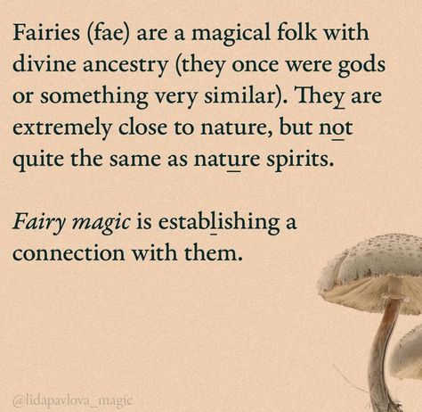 Faerie Creatures, Fae Magic, Fairy Lore, Fae Lore, Fairies Facts, Fairies Mythology, Poetic Quote, Writing Inspiration Tips, Magic Spell Book