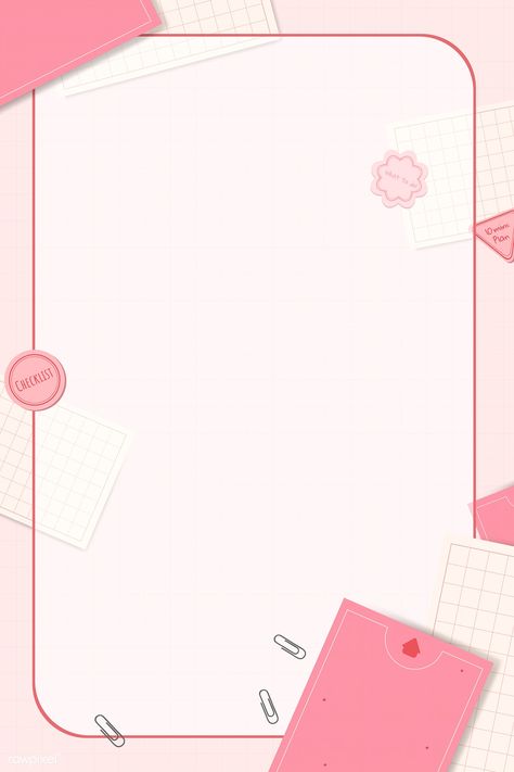 Pink notepad planner set vector | premium image by rawpixel.com / Chayanit Notes Wallpaper Aesthetic, Notepad Background, Pink To Do List, Planner Backgrounds, Notepad Aesthetic, Pink Background Design, Pink Aesthetic Background, Nurses Week Quotes, Pink Notepad