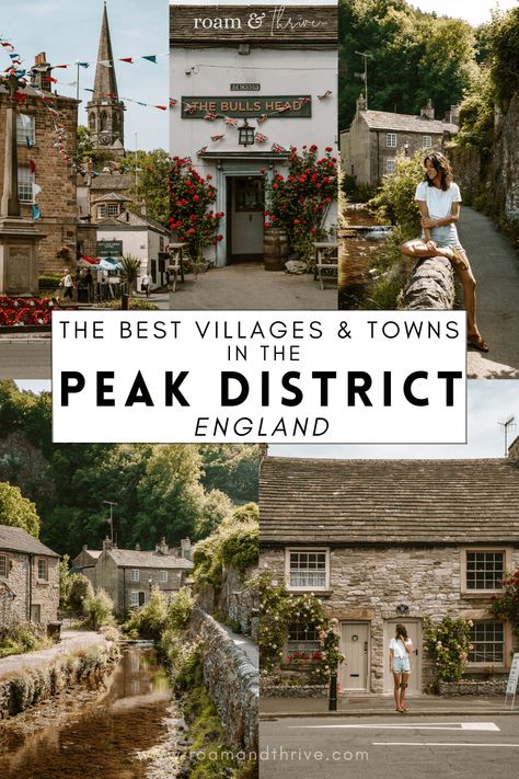 13+ Best Peak District Villages & Towns for Your Next Trip Discover the Peak District National Park, England with this guide. Uncover the best villages in the Peak District and the towns and plan your own itinerary with this Peak District guide. #englandtravel #peakdistrict England travel | peak district national park | Peak District | UK travel england travel guide | UK travel guide | places to visit in England Places To Visit In England, Peak District England, Instagram Text, England Travel Guide, Cotswolds England, Places In England, Visit Uk, England Trip, Peak District National Park