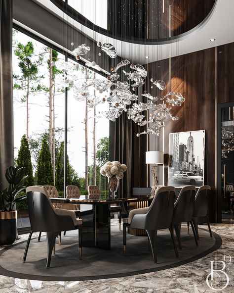 Dining Room Design Luxury, Luxurious Dining Room, Dream Dining Room, Dinning Room Design, Luxury Penthouse, Luxury Dining Room, Elegant Dining Room, Dining Chair Design, Luxury Rooms