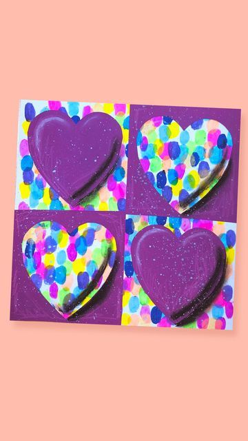 Valentine’s Day Crafts For Elementary Kids, Jim Dine Hearts Art Lesson Project For Kids, Valentines Art Elementary, Heart Art Lessons For Elementary, Jim Dine Art Projects For Kids, Valentines Art Projects Elementary, Jim Dine Hearts, Heart Art Lesson, Valentines Sculpture