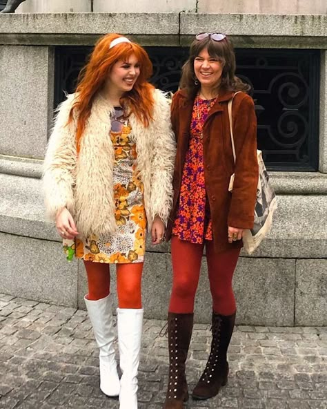 ✿ Gianna-Skye ✿ on Instagram: "Dedicated followers of fashion x @kaleidoscopemilly" 70s Modern Fashion, Classic Rock Outfits, Beatles Outfit, Classic Rock Fashion, 60s Fashion Hippie, 70s Inspired Outfits, 70s Look, 60s And 70s Fashion, 70s Inspired Fashion