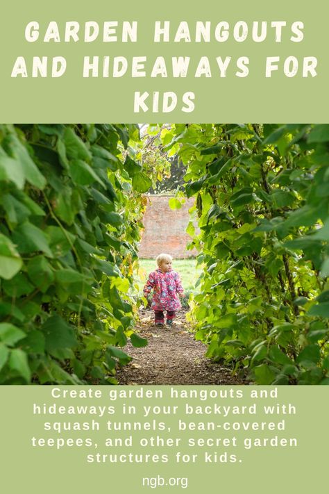 Secret Garden For Kids, Secret Garden Ideas For Kids, Small Kids Garden, Kids Flower Garden, Childrens Garden Ideas, Children’s Garden, Kids Secret Garden, Squash Tunnel, Sensory Garden For Kids