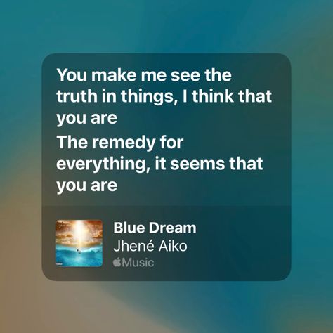 Blue Dream Jhene, Feminine Poetry, Ipad Decorations, Jhene Aiko Lyrics, Lyrics Widget, Angelina Core, Jhené Aiko, Rap Lyrics Quotes, Healing Music