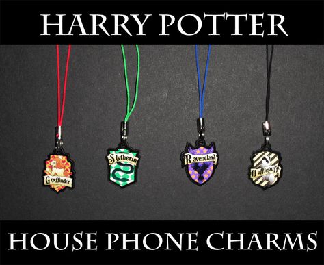 Hogwarts House Phone Charm. Harry Potter Classes, House Phone, Harry Potter Hogwarts Houses, Harry Potter House, Phoenix Feather, Art Articles, Harry Potter Houses, Phone Charms, Home Phone