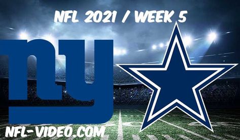 New York Giants vs Dallas Cowboys Full Game Replay 2021 NFL Week 5 Cowboys Vs Giants, Sterling Shepard, Giant Games, Ezekiel Elliott, Full Match, Week 5, Live Free, Free Online Games, New York Giants