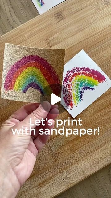 Kristina Buskirk | Toddler Approved on Instagram: "SANDPAPER PRINTING!! 🌈🌎It’s gorgeous and it’s such a cool sensory art experience that gets little fingers working so hard building fine motor skills! We love to do this for pretty much any occasion, but especially as we get ready for Mother’s Day! Watch my Reel ☝️to see how we use this technique to make the coolest Mother’s Day gift after we get in some good practice on paper.

SAVE THIS IDEA💡 and tag someone who should try it.

WHAT YOU NEED:
- sandpaper (medium texture is my favorite)
- crayons
- thick white paper (we use cardstock)... or anything else you want to print on! We love using flour sack towels from Target for gifts using this technique.

TIPS:
- Make sure kids press hard with the crayons! You can always help go over any ar What Sand Paper To Use On Wood, Pencil Shaving Art For Kids, Sandpaper Crayon Transfer, Sandpaper Art, Glue Shaving Cream Paint, Homemade Puffy Paint With Shaving Cream, Sensory Art, Art Experience, Flour Sack Towels