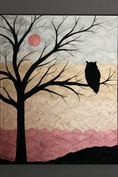 Owl painting Owl Sitting, Abstract Painting Canvas, Stick Shift, Charcoal Drawings, Metal Tree Wall Art, Easy Canvas Painting, Sun Shine, Abstract Acrylic Painting, Owl Painting