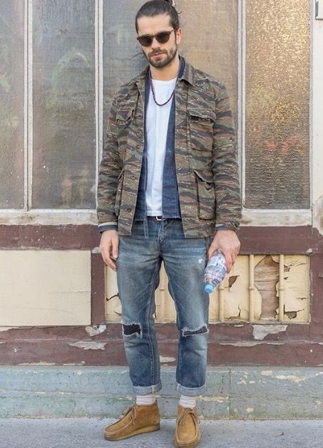 Clark Wallabees Men Outfit, Wallabees Outfit Men, Yg Fashion, Clarks Outfit, Clarks Wallabees Outfit, Clarks Wallabees Men, Wallabees Outfit, Men Street Look, Clarks Wallabee