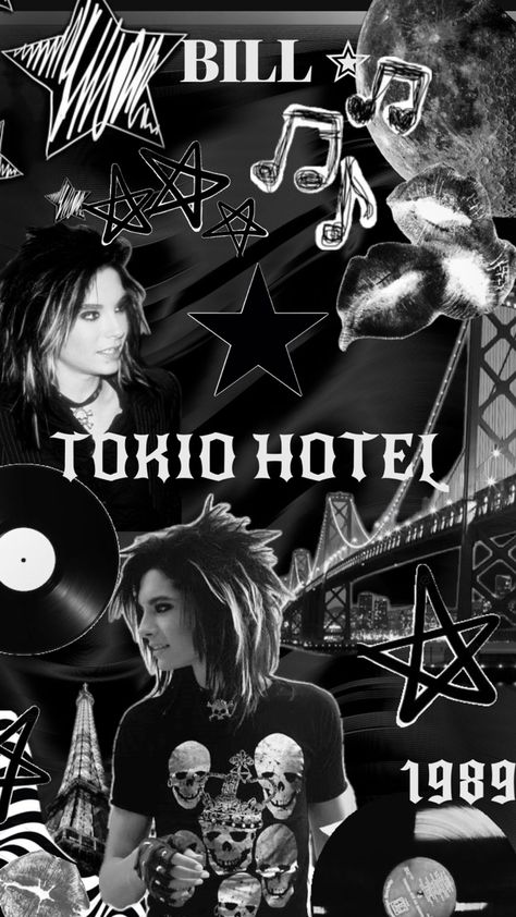 i knowww i alr made two other 🙄 but these are just so fun to make😭 Bill Kaulitz Wallpaper, Tokyo Hotels, Bill Kaulitz, Tom Kaulitz, Tokio Hotel, Wallpaper Backgrounds, Phone Wallpaper, Tokyo, Hotel