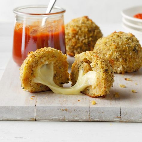 Air Fryer Quinoa, Arancini Recipe, Cheese Sauce For Pasta, Seasoned Bread Crumbs, Fried Pickles, How To Cook Quinoa, Taste Of Home, Healthy Options, Air Fryer Recipes