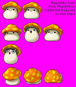 The Spriters Resource - Full Sheet View - MapleStory - Orange Mushroom Brother Tattoos, Orange Mushroom, Video Game Sprites, Game Sprites, Fuse Beads, Pc Computer, Video Game, The Internet, Stuffed Mushrooms