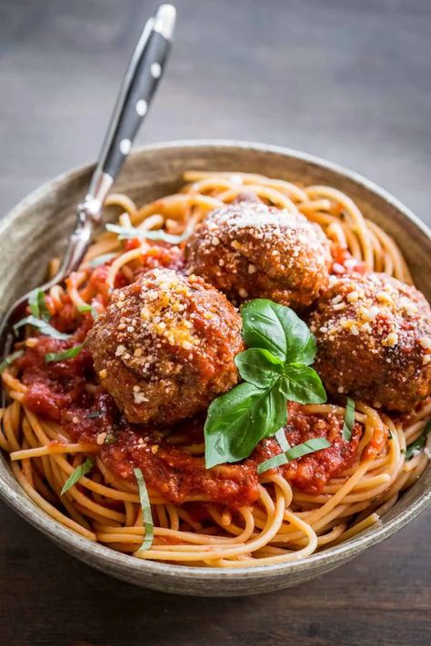 Authentic Italian Meatballs - Coley Cooks Authentic Italian Meatballs, Classic Italian Meatballs, Ricotta Recipes, Italian Sauce, Pecorino Cheese, Italian Meatballs, Tomato Sauce Recipe, Homemade Tomato Sauce, Homemade Marinara